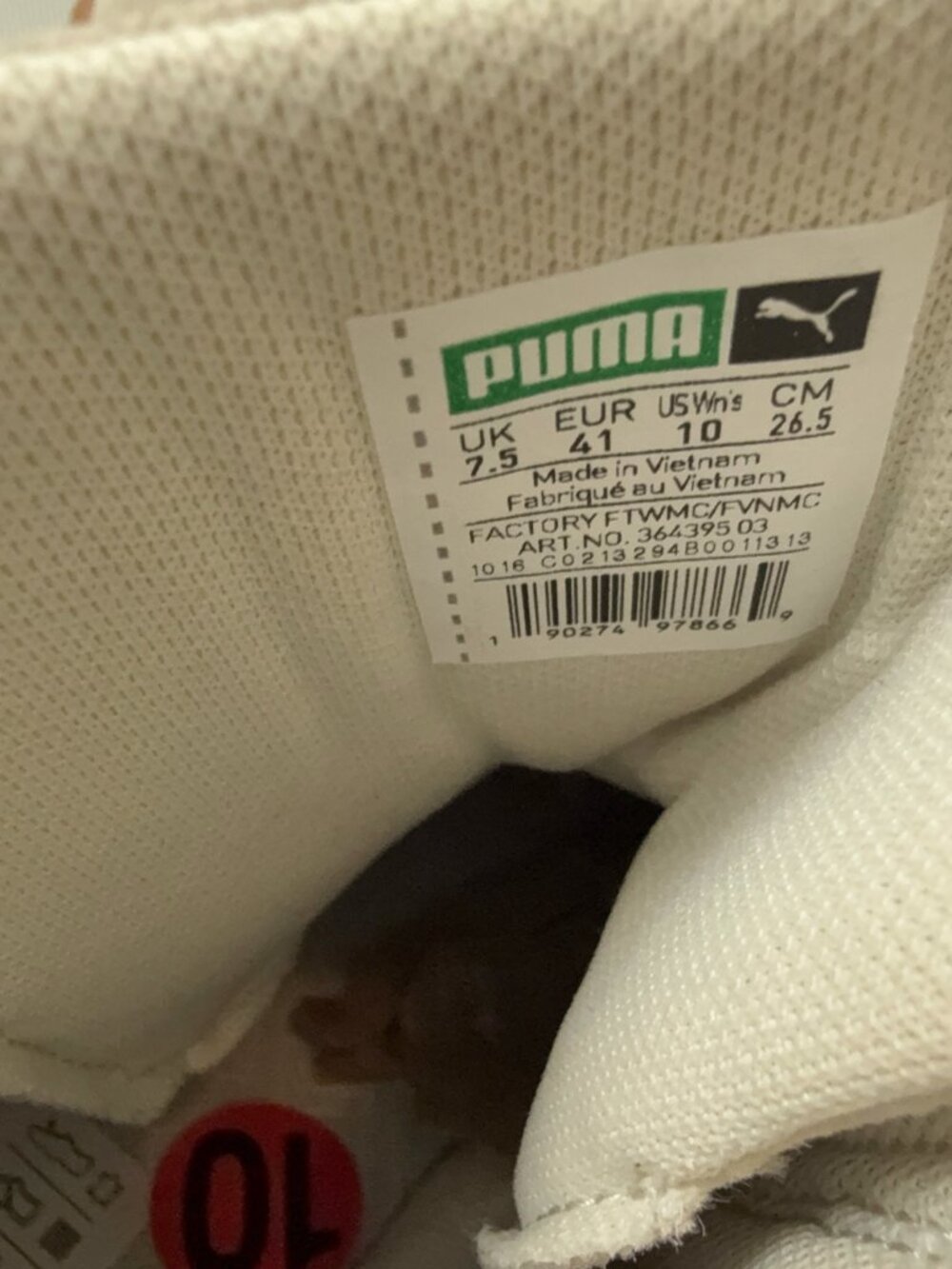 High Top Sneakers Size 10 Beige Suede PUMA Sky II Hi - Picture 10 of 11